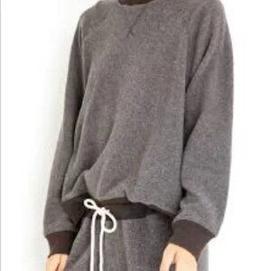 The Great Sherpa Slouch Sweatshirt in Washed Black